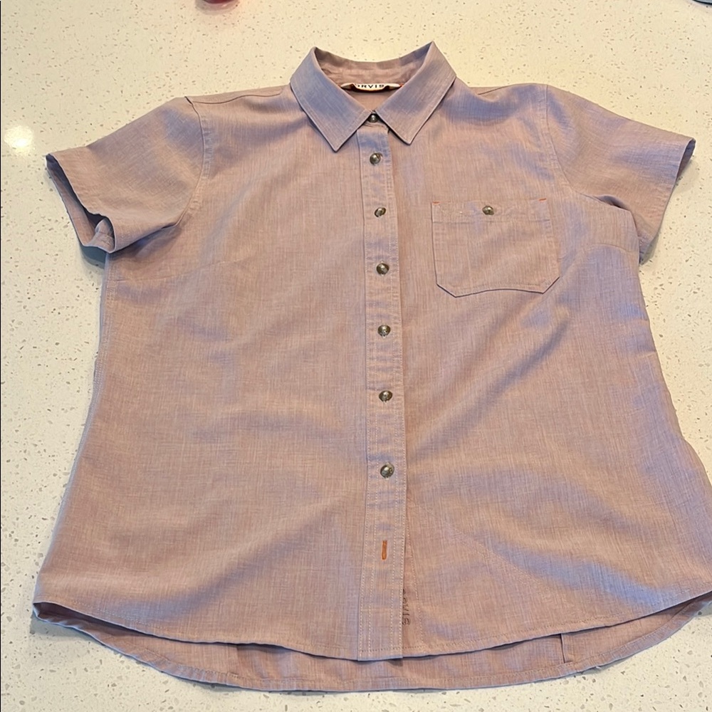 Orvis Women's Button Down Shirt - Light Purple